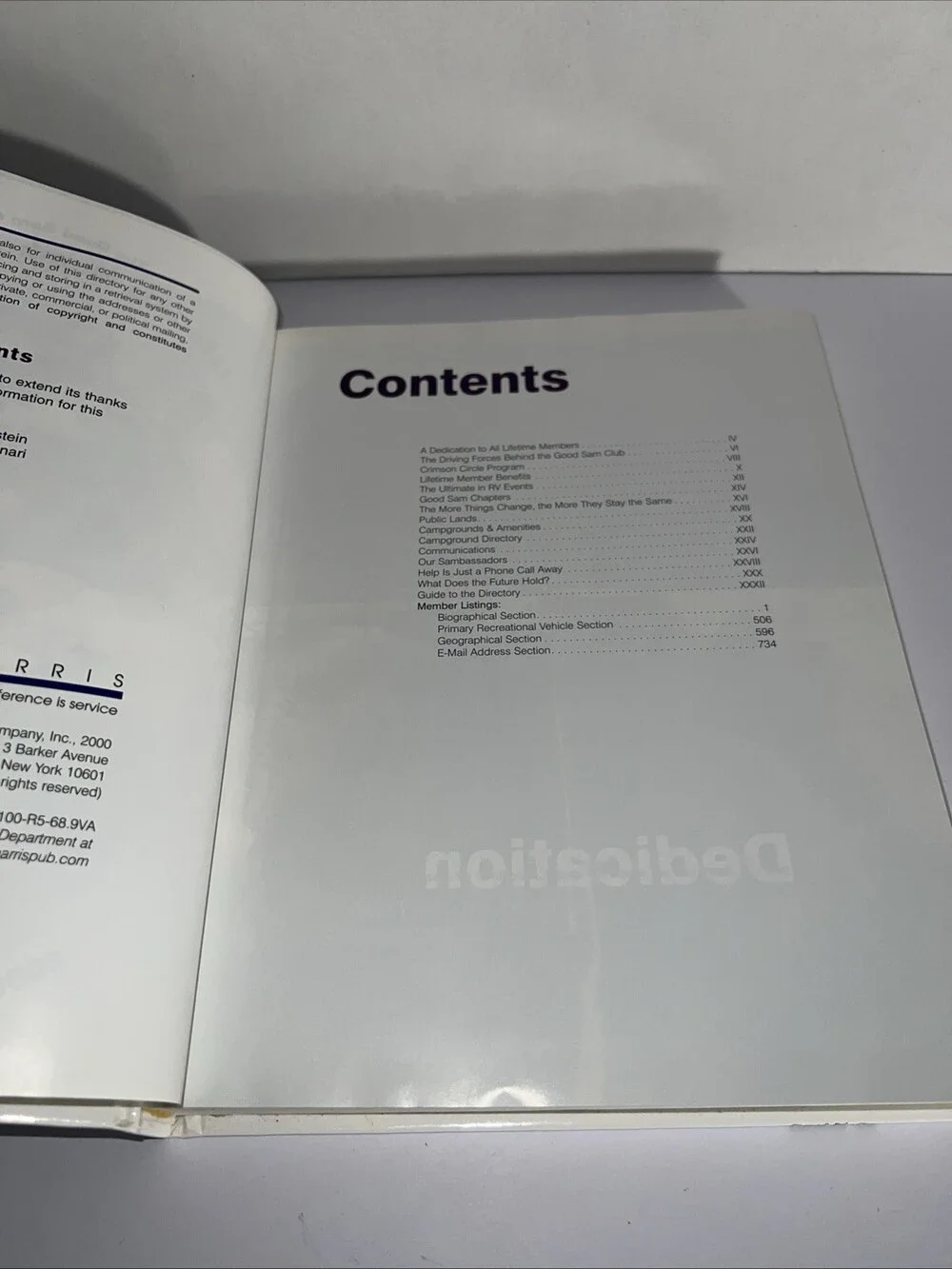 The Good Sam Club’s Lifetime Member Directory 2000 Commemorative Edition Rare